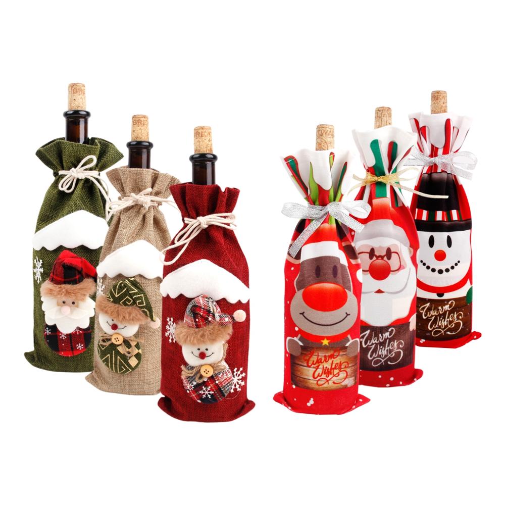 Capa Decorativa de Vinho Noel